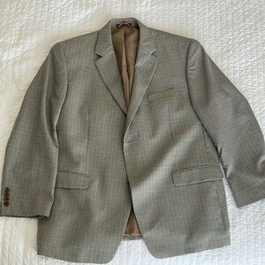 Izod Gray and Tan Wool Blend Sport Coat